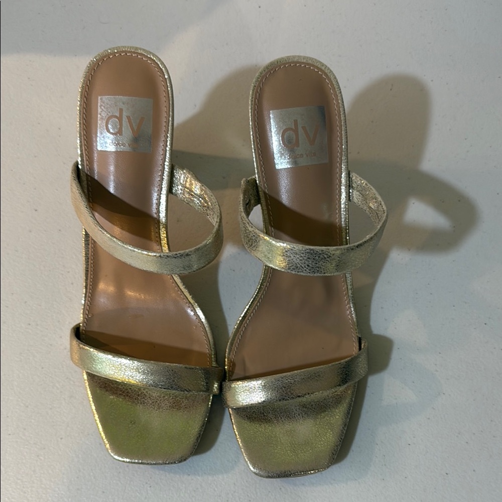 DV by Dolce Vita Women's Gold Sandals